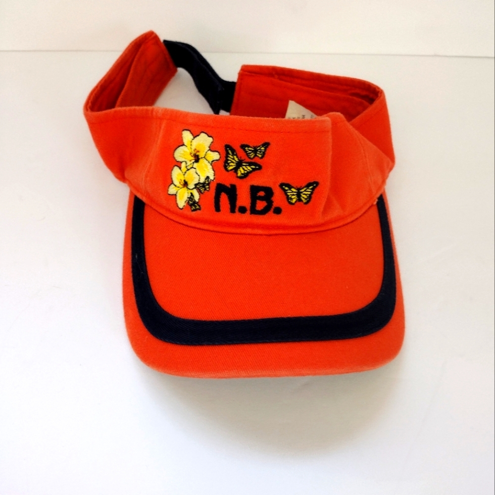 Vintage Y2K‎ butterfly visor 100% cotton